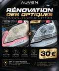 Rénovation des optiques - AUVEN Clean Auto