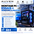 Montage PC + essais + Windows & pilotes