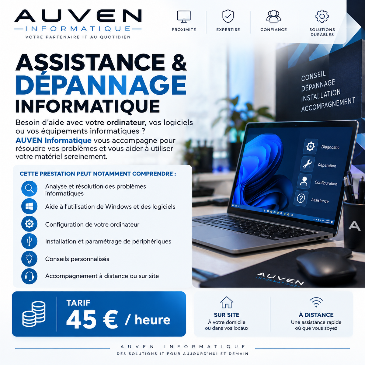 ASSISTANCE & DÉPANNAGE INFORMATIQUE