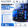 Montage PC + Windows + mises à jour + logiciels