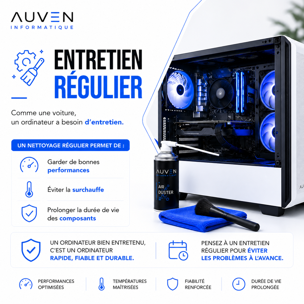 Dépoussiérage PC fixe