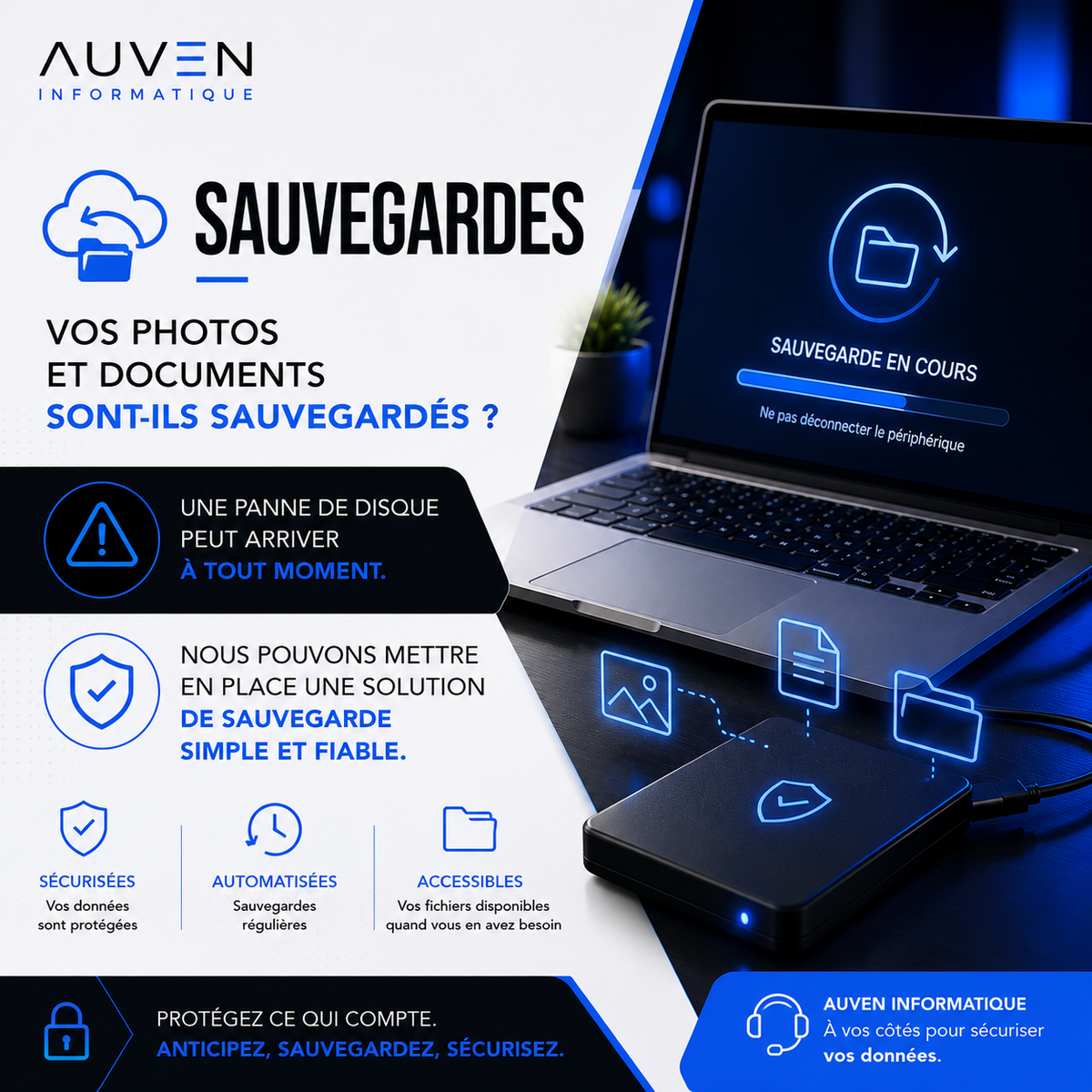 Sauvegarde de données